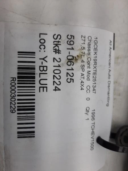 Chasis ECM 5,7 L compatible con Chevrolet Silverado 16176557 1996 Foto 3 de 4