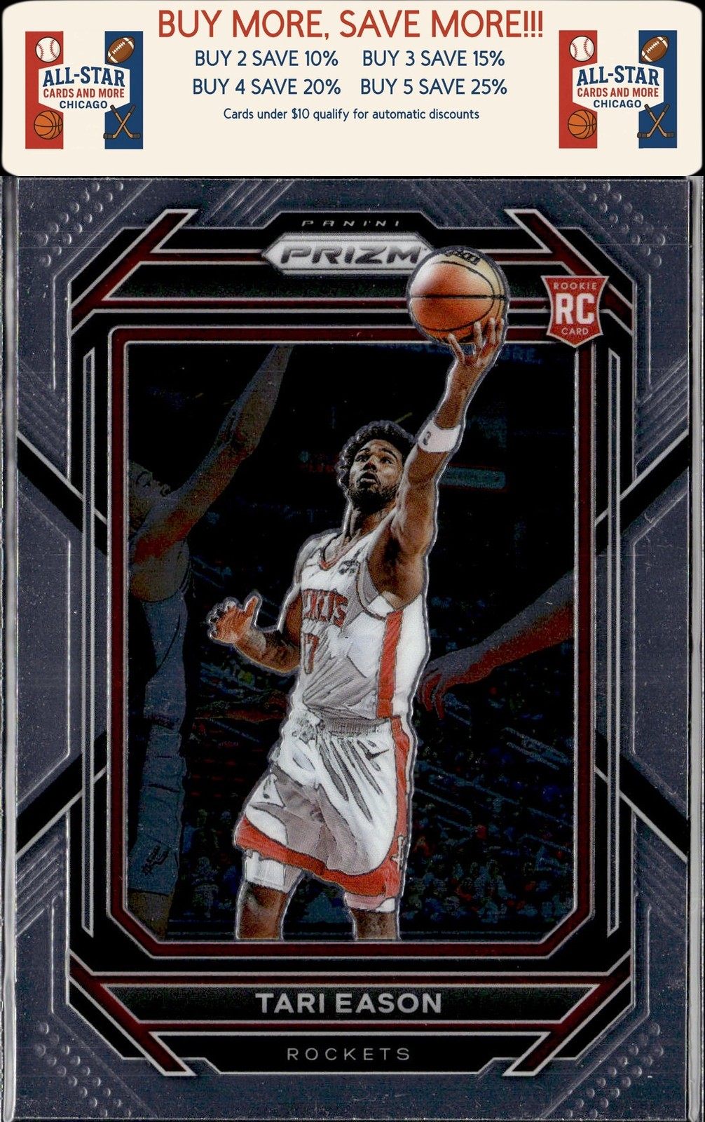 2022-23 Panini Prizm #258 Tari Eason Rookie Houston Rockets