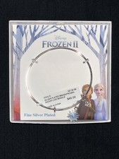 Disney FROZEN II Silver Plated Brass Snowflake Bangle Brand New In Box       