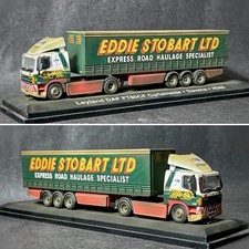 Oxford Atlas Eddie Stobart Leyland DAF Lorry WEATHERED LOOK 1:76 OO gauge