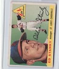 1955 Topps Eddie Stanky #191 Hi# - Cardinals - Ex - M2870