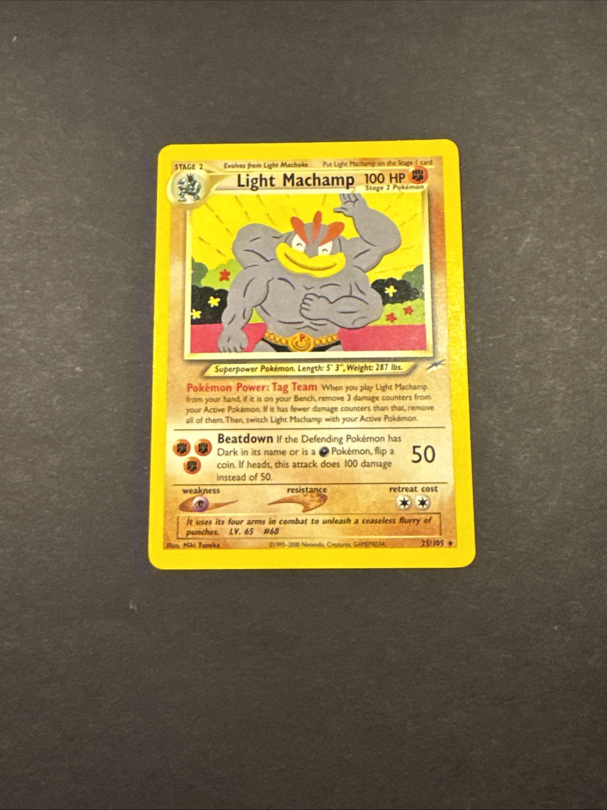 Light Machamp 25/105 Neo Destiny Regular - Pokémon Card