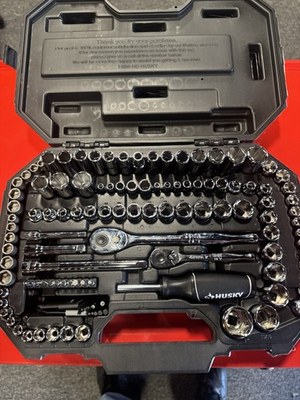 #ad #ad Husky 119 Pc Mechanics Tool Set 1 4quot; 3 8quot; Drive 1004 712 430 OPEN BOX#14647339 $75.00