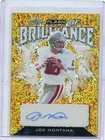 2022 LEAF FLASH #FB-JM2 JOE MONTANA AUTOGRAPH GOLD #1/1, SAN FRANCISCO 49ERS HOF