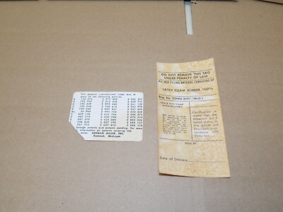 Authentic Herman Miller Eames Shell Chair Factory Production Stickers