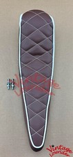 VintageLowrider Polo Banana Seat Diamond 20" Stingray Bike BROWN/White Stitching