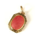 ANTIQUE  14K Basse-taille  Pink Enamel — photo 1