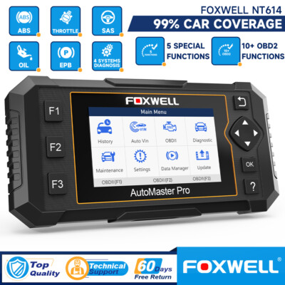 FOXWELL NT614 ELITE OBD2 Scanner EPB Reset Elektronische Parkbremse KFZ Diagnose