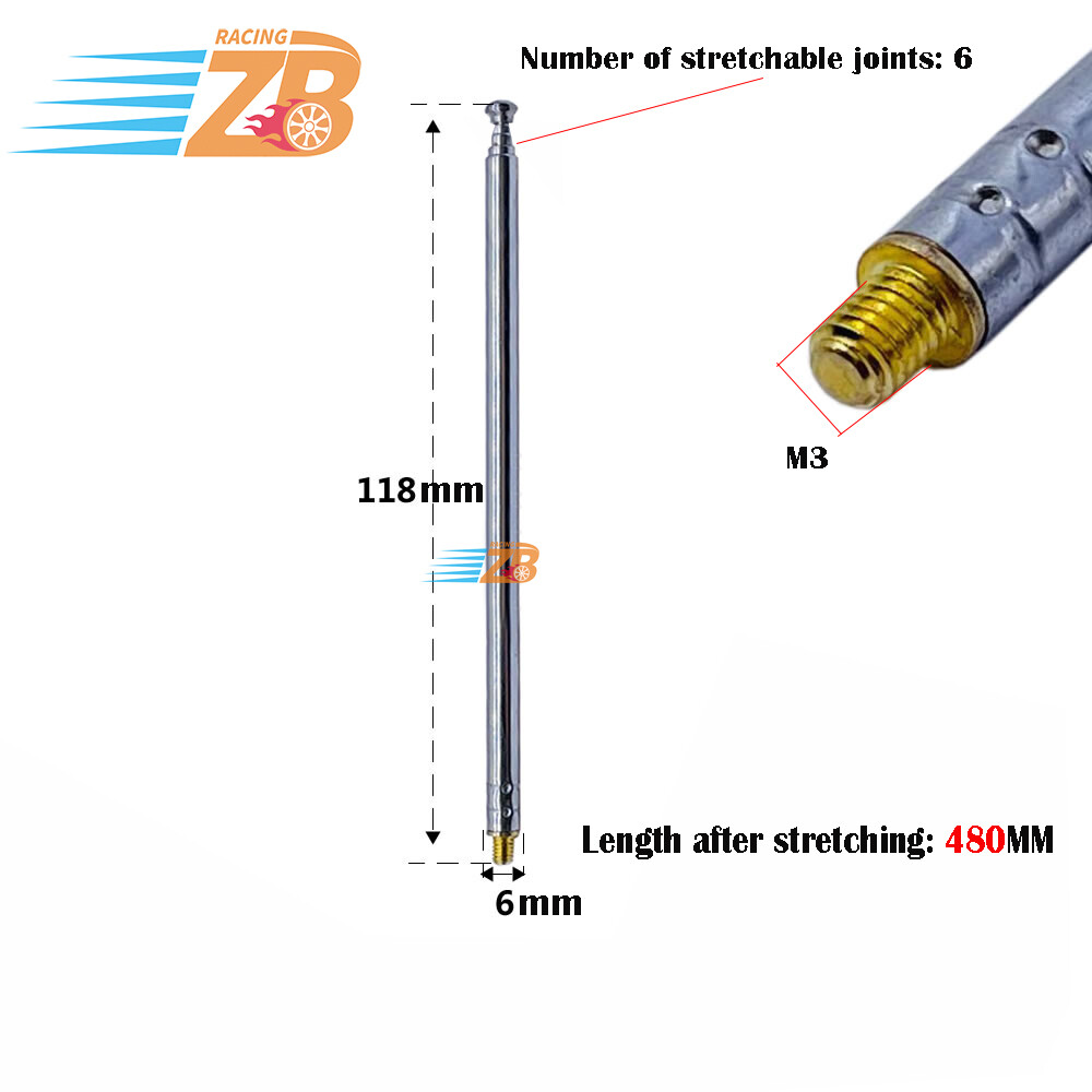 Radio Antenna Transmitter For Tamiya Hpi Tqi Traxxas Sanwa F
