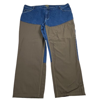 Cabela's Roughneck Upland Jeans Mens 48x32 Blue Denim Reinforced Hunting Outdoor