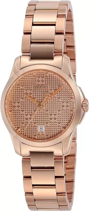 Montre femme Gucci G Timeless YA126567 à quartz or rose prix de détail