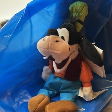 Vintage Disney Store Goofy Plush Mini Bean Bag 8" NWT