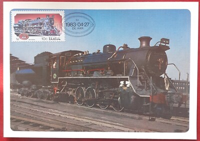 '' Maximumkarte '' Lokomotive B14 Südafrika Eisenbahn Dampflokomotive 1983