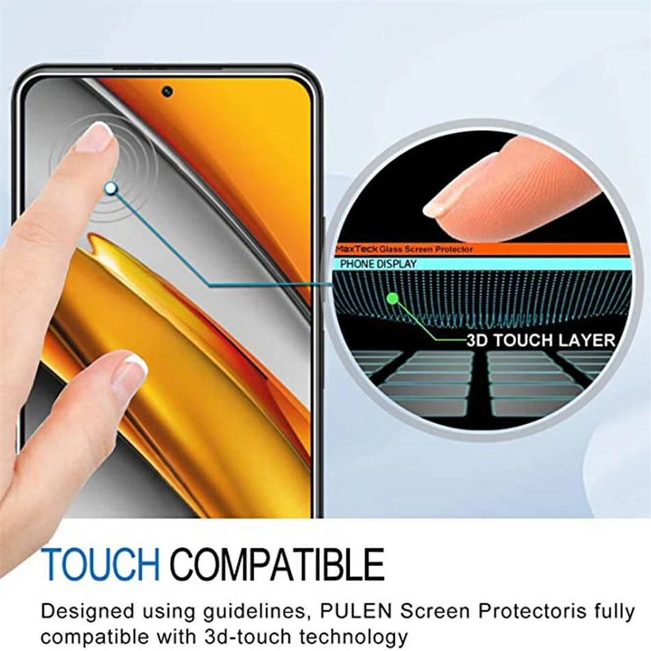For Xiaomi Poco X3 NFC X4 X5 X6 X7 Pro M3 M4 M5 Tempered Glass Screen Protector - Image 3 of 4