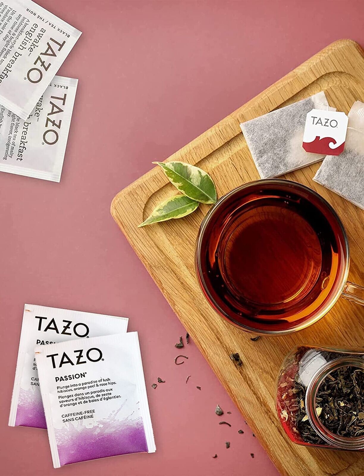 Tazo 50 Tea Bags Sampler Variety ...Spicy Ginger,Zen,Passion,Chai,Mint,English