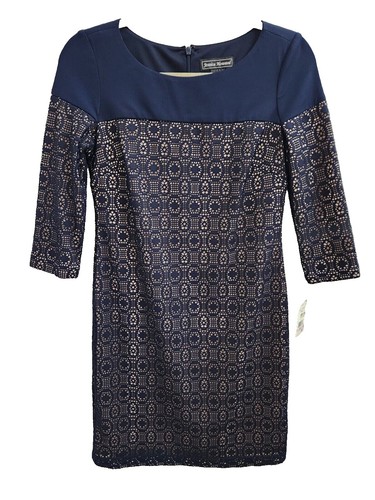 Jessica Howard Navy Lace Modest Sheath Dress Sz 22W | eBay Jessica Howard Navy Lace Modest Sheath Dress Sz 22W | eBay