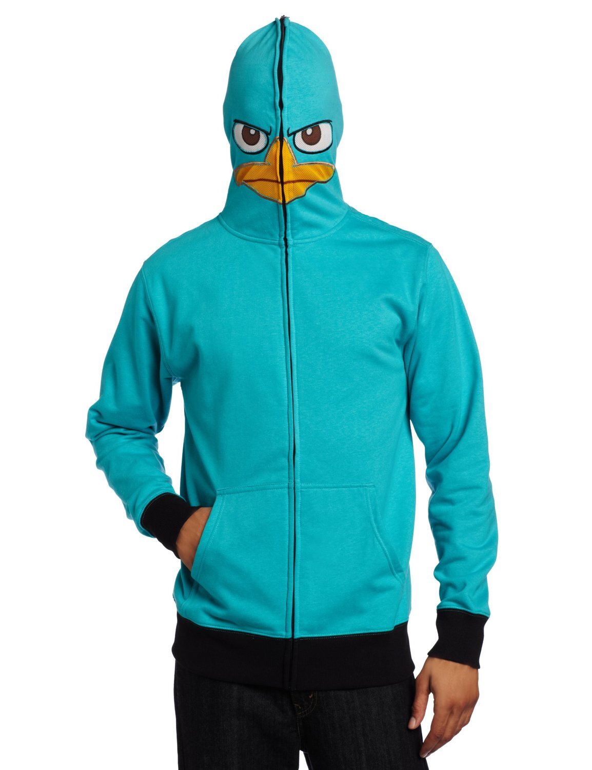 Мужская флисовая толстовка с капюшоном I am P от Phineas - Ferb бирюзовый XX размера 6290₽