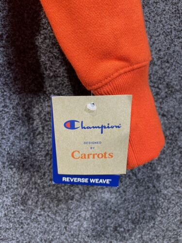 Champion Karotten Herren Größe kleiner Hoodie schwer dick warm orange Jacke - Bild 3 von 7