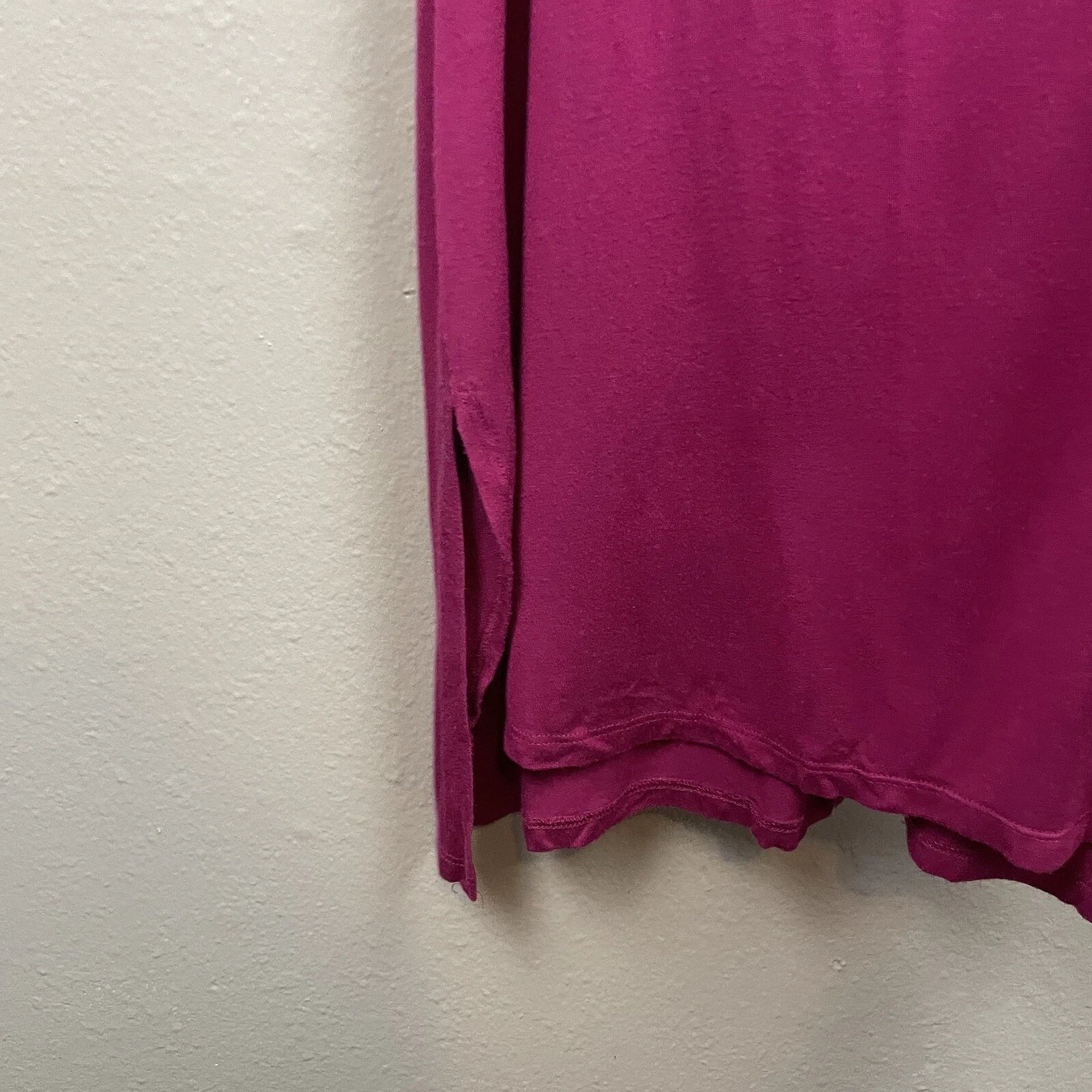 beyond-yoga cross back open back side slits drapey 