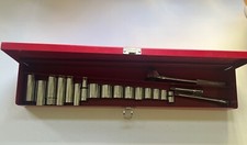 Martin Tools Sprocket Gear 19 Piece Socket Wrench Set With Original Box Martin Tools Sprocket Gear 19 Piece Socket Wrench Set With Original Box