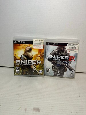 Sniper Ghost Warrior 1 & 2 PlayStation 3 Games Used Complete