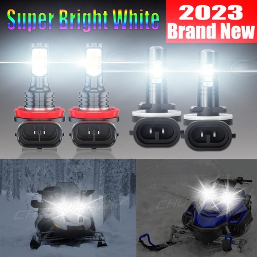 4pc LED Headlight Bulbs For Arctic Cat Firecat 600 Sno Pro Headlight 2004 - Picture 1 of 24