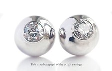 Cartier Perles de Diamants 18k Gold Earrings