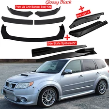 For Subaru Forester Front Bumper Lip Spoiler Body Kit Side+Skirt Rear
