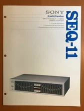 ORIGINAL MARKETING BROCHURE SONY SEQ-11 GRAPHIC EQUALIZER D645