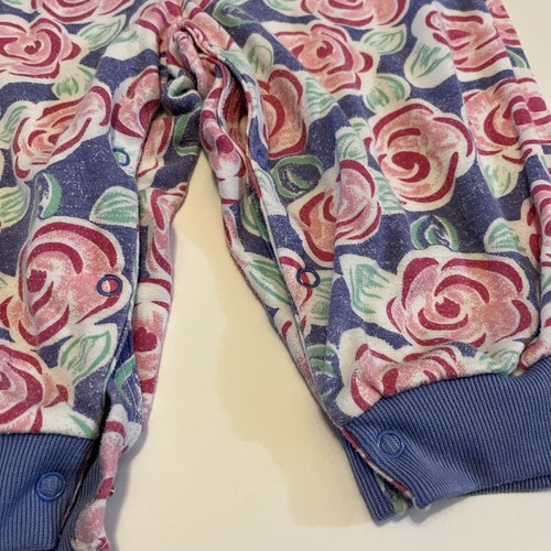 Vintage Funkins BUBBLE OVERALLS Size 12M 100% Cotton Floral - Picture 3 of 8