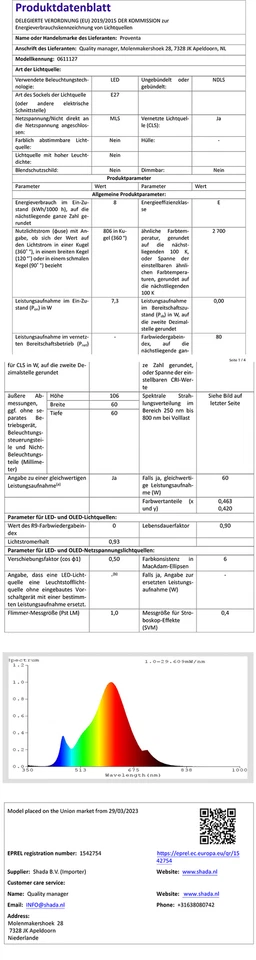 LED Birne Leuchtmittel E27 mit HF-Bewegungssensor 7W warmweiß Dämmerungssensor - Bild 4 von 4