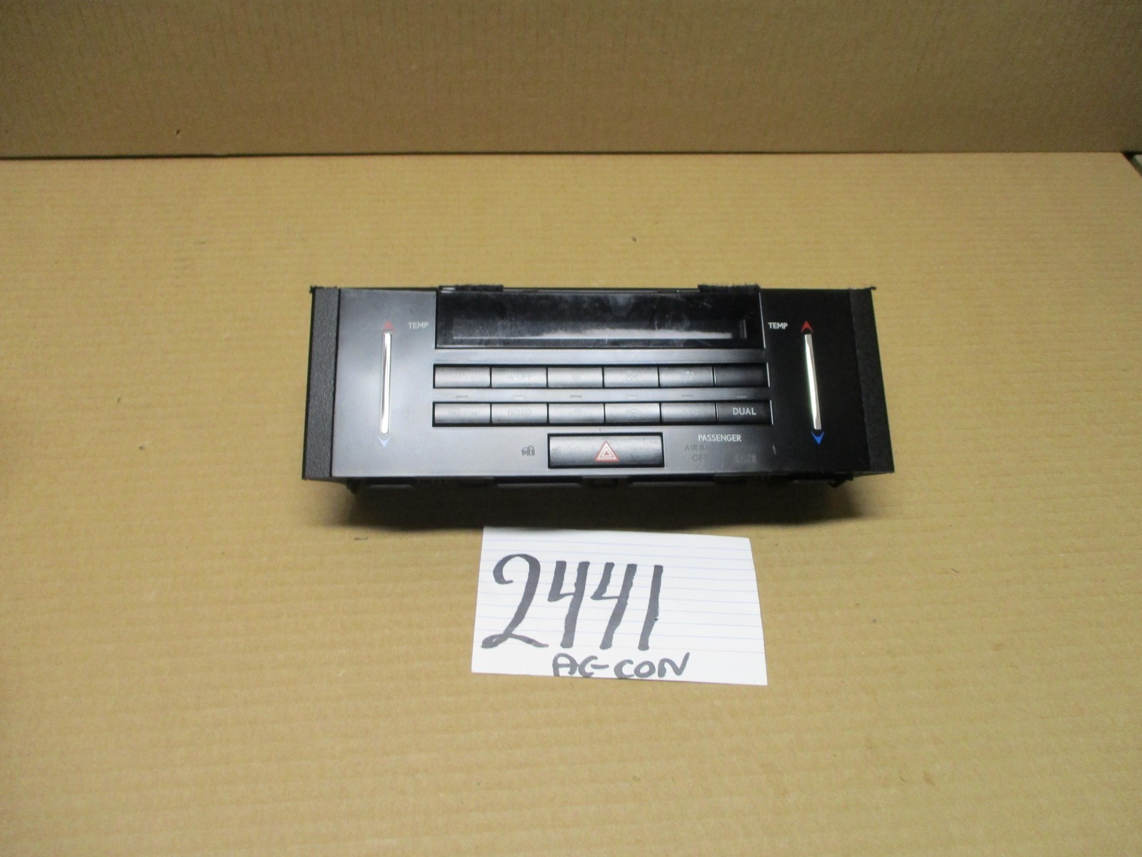 2014 2015 2016 Lexus IS250 AC and Heater Control Used Stock #2441-AC 