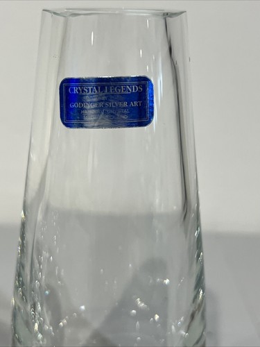 Art Handcut Clear Set Of 3 Vase Made In Poland Crystal Legends By GodingerSilver - Picture 4 of 13