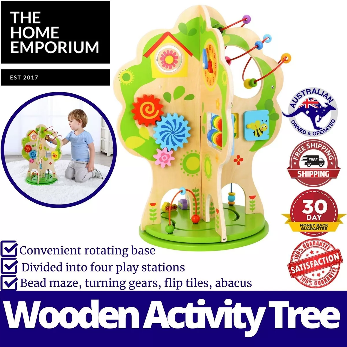 Wooden deals activity tree