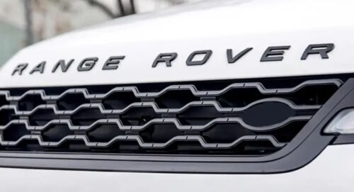 2 X Gloss BLACK Range Rover Badges GENUINE SIZING SET Bonnet AND Boot SET - Picture 3 of 6