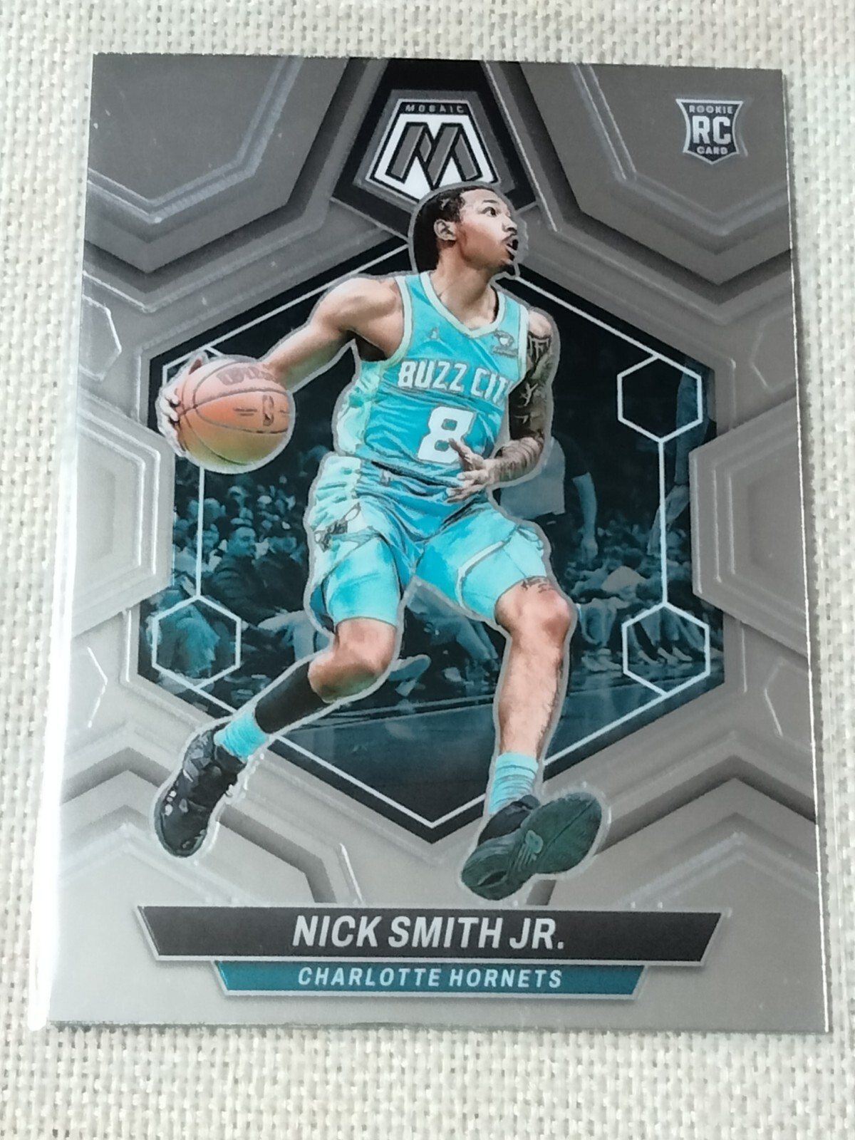 NICK SMITH JR. 2023-24 Panini MOSAIC Basketball Rookie Card #242 Charlotte SG/PG
