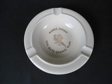 schöner alter Art Deco Werbe Ascher Fürstenberg Aschenbecher Gesing Rum Hamburg