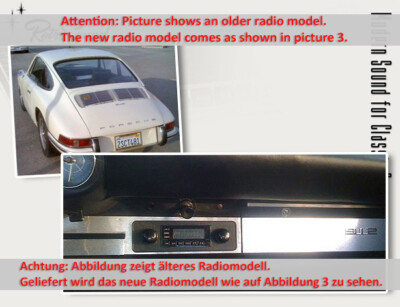 für Porsche 911 1967 RetroSound Oldtimer Auto Radio DAB+ UKW FM Bluetooth AUX-in