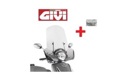 Parabrezza completo attacchi YAMAHA D’elight 125 2021 2022 2023 2024 givi