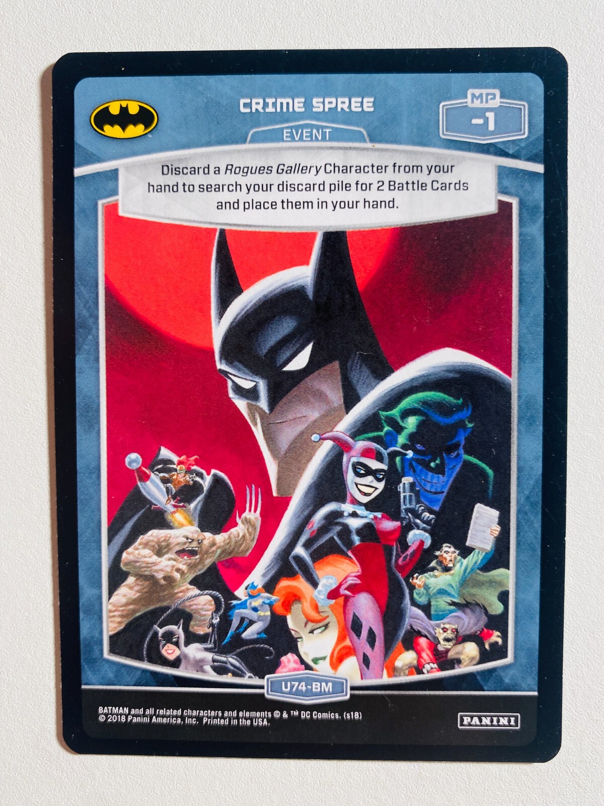 2018 DC PANINI METAK #U74 CRIME SPREE NM-MT CARD