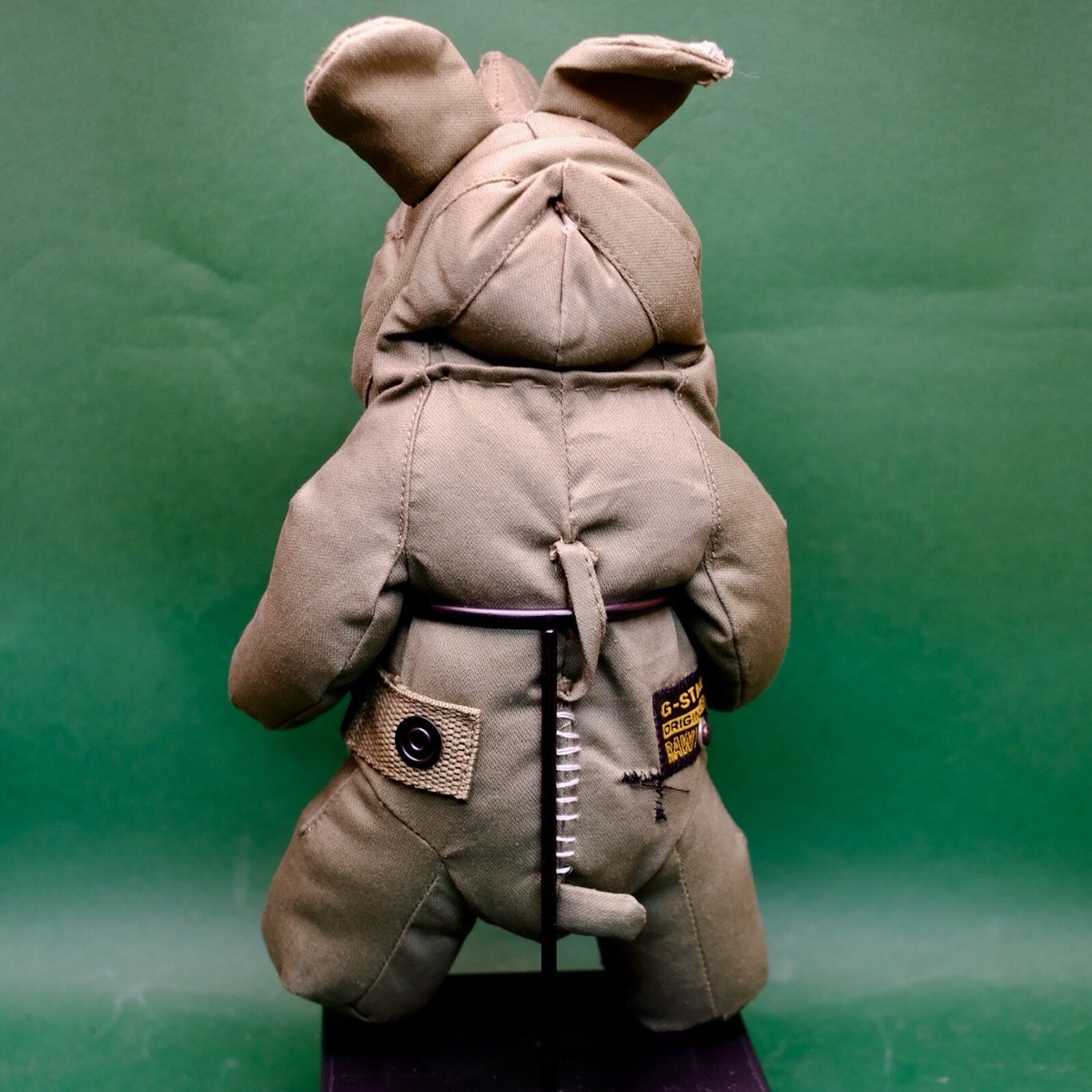 G-STAR RAW G-NO denim rhino mascot plush Collectable #10 In Ripped