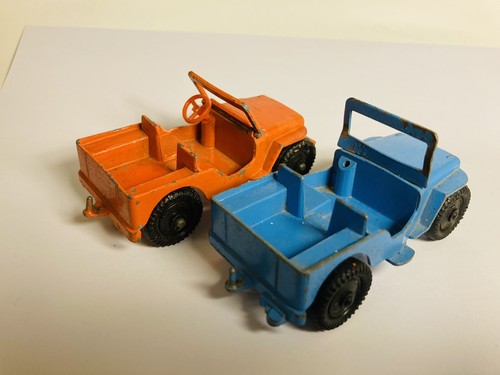 LONE STAR Jeep x 2 Blue & Orange - Original Vintage (Ref41) - Imagen 4 de 6