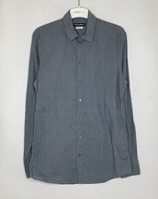 DOLCE & GABBANA GOLD BLUE SLIM FIT DRESS FORMAL SHIRT MENS SIZE 16/41 (M)