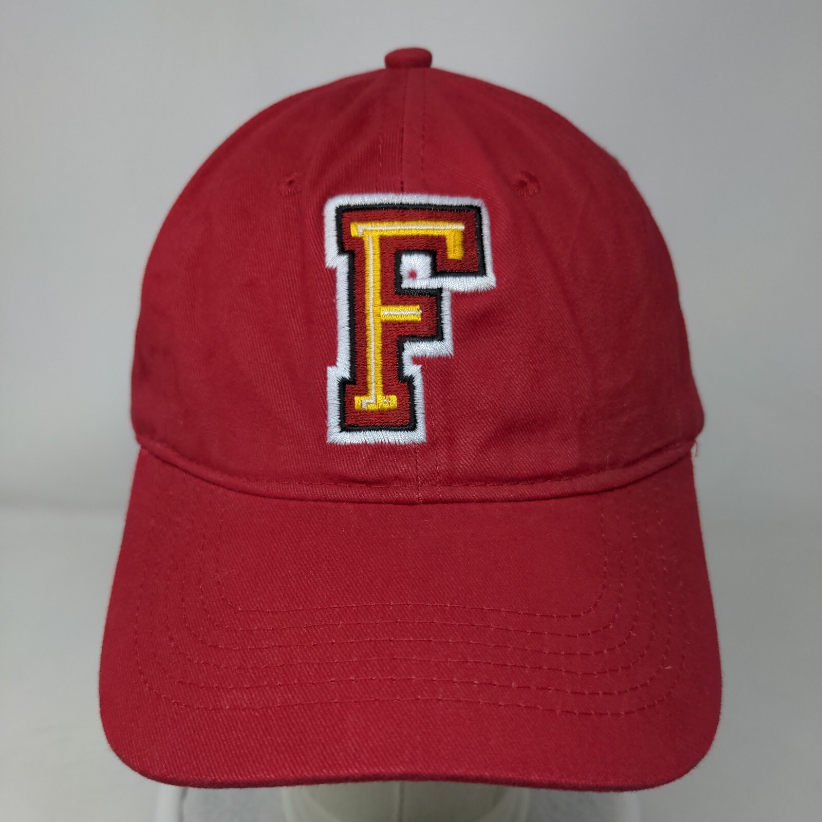 F Initial Slideback Hat Red One Size Adjustable E… - image 2