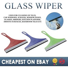 Window Squeegee Glass Cleaning Wipre Rubber Blade Shower Screen Washer Asst New