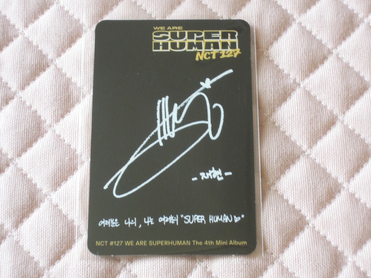 NCT127 直筆サイン「We Are Superhuman」 NCT 127 4th Mini Album NCT #127 WE ARE SUPERHUMAN Photocard
