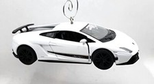 Christmas Ornament for Lamborghini Gallardo LP 570-4 Superleggera White Large