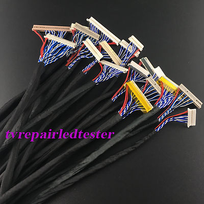 18Pcs 20Pin 30Pin Universal LVDS Cable for LCD Panel Controller (14''-26'' Inch)