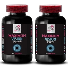 Bilberry for eyesight - MAXIMUM VISION SUPPORT - Grape seed for eyes 2Bot 120Cap