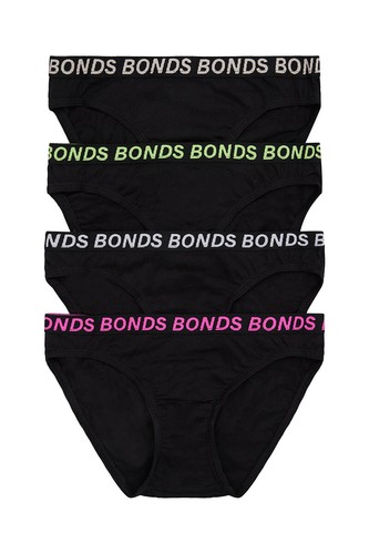 Bonds Girls Bikini Sport Ultimate Comfy and Fresh Moisture Wicking 8 Pack UWKL4A - Picture 3 of 3